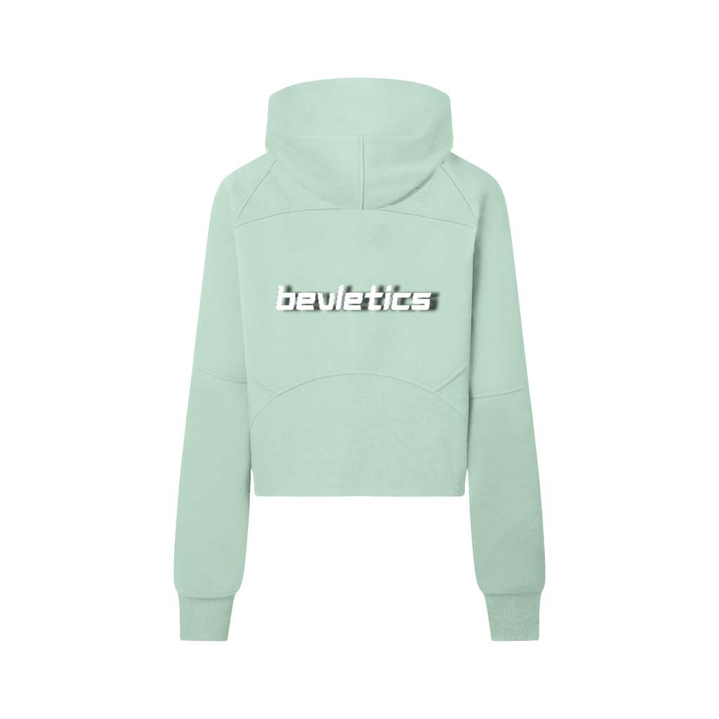 Bevletics Cropped Quarter-Zip Hoodie
