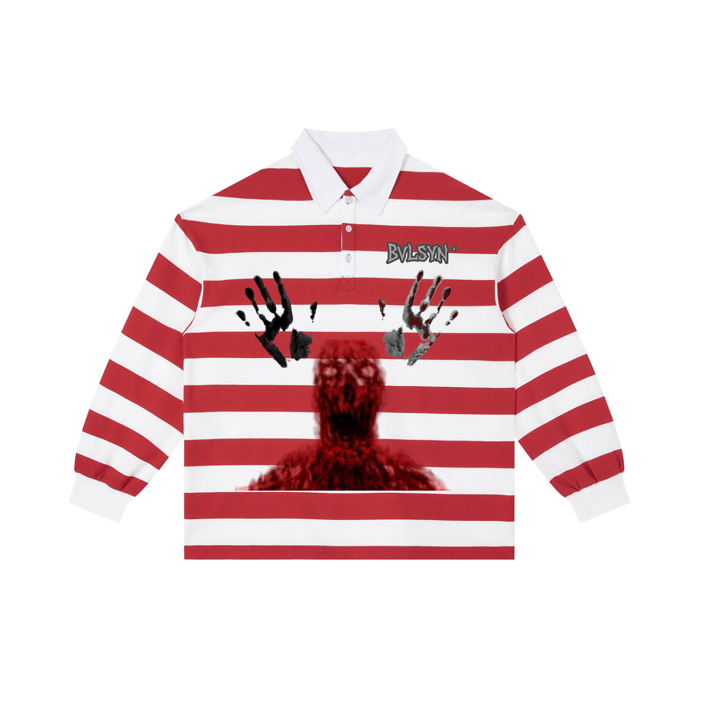 Color Block Stripe Polo Shirt