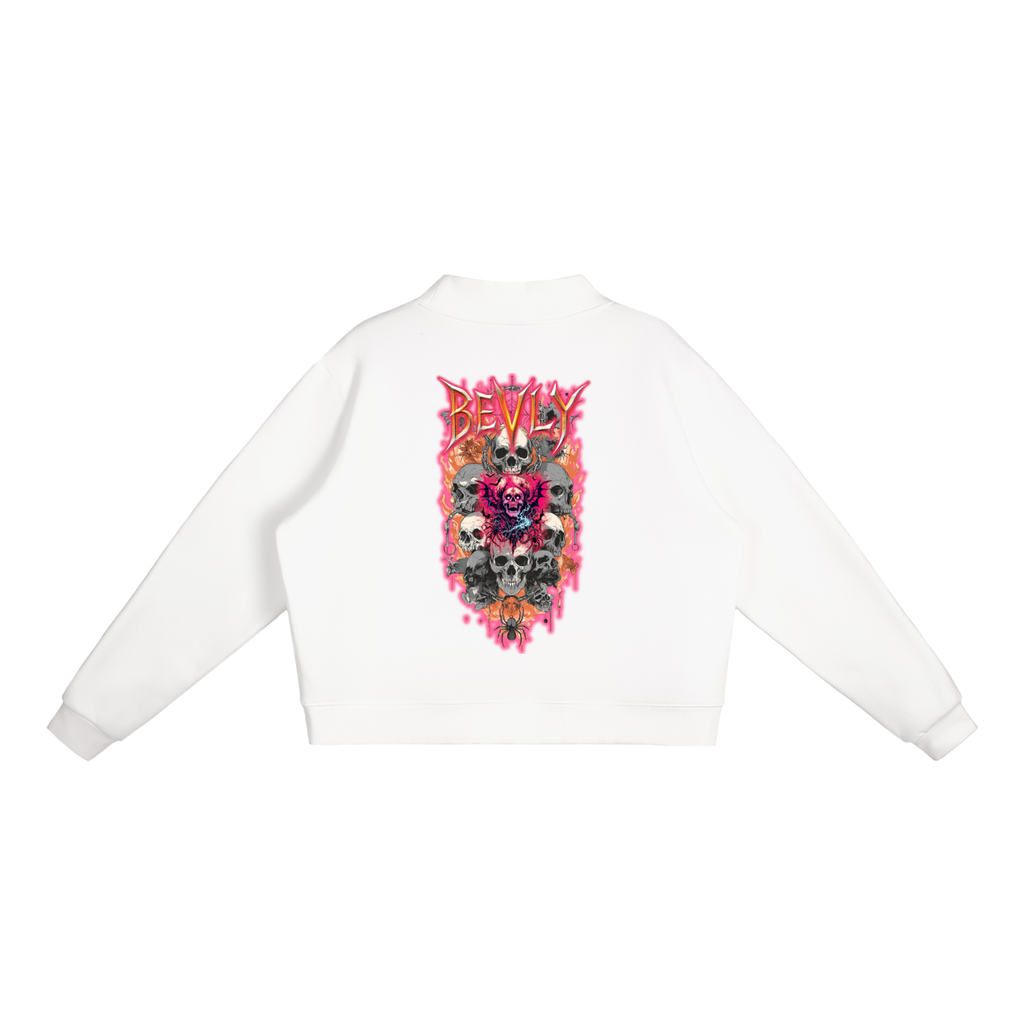 Essential Fleece Mock-Neck Crew Sweatshirt