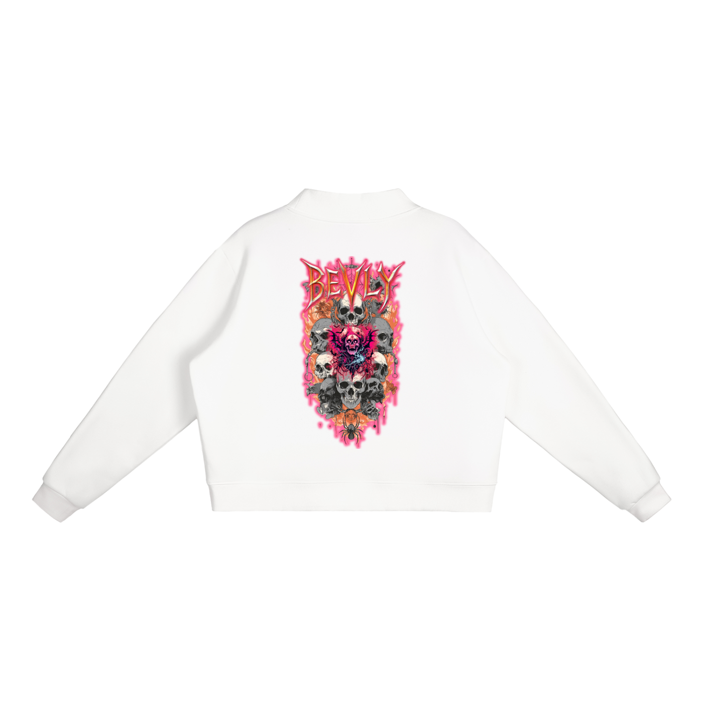 Essential Fleece Mock-Neck Crew Sweatshirt