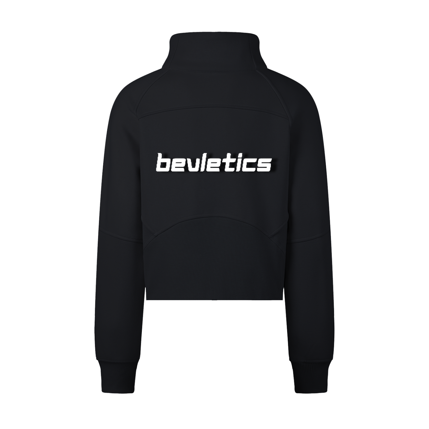 Bevletics Cropped Half-Zip Sweatshirt