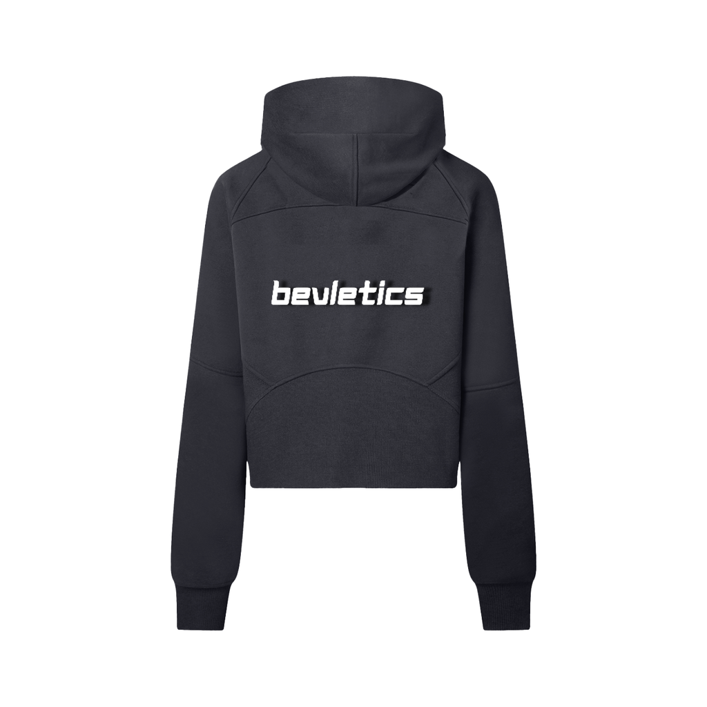 Bevletics Cropped Quarter-Zip Hoodie