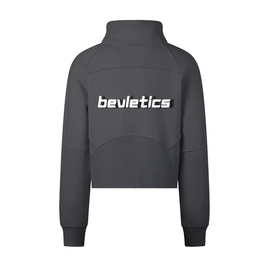 Bevletics Cropped Half-Zip Sweatshirt