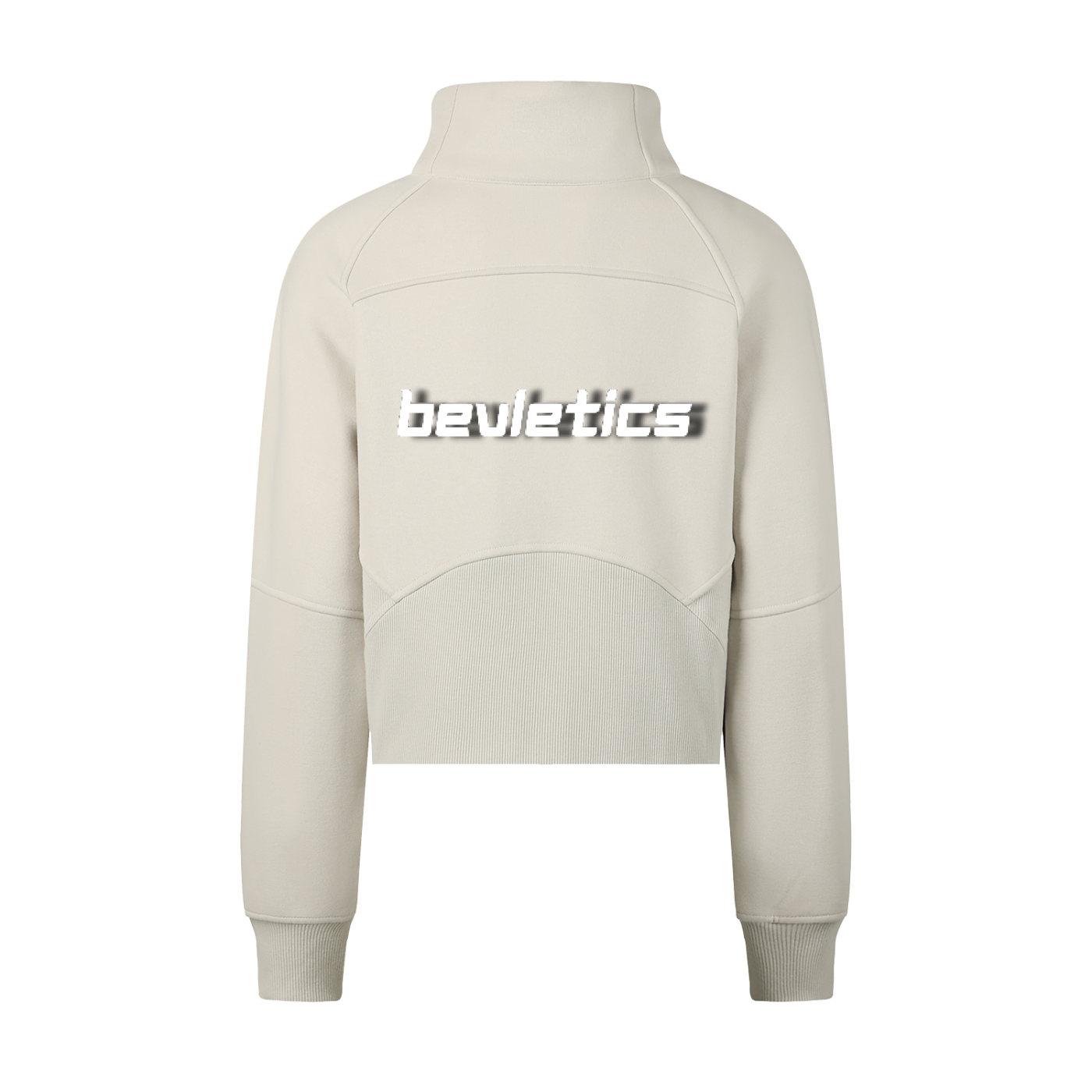 Bevletics Cropped Half-Zip Sweatshirt