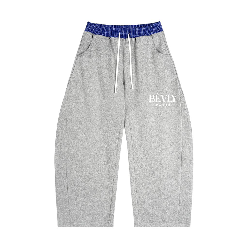 Plaid Waistband Barrel Sweatpants