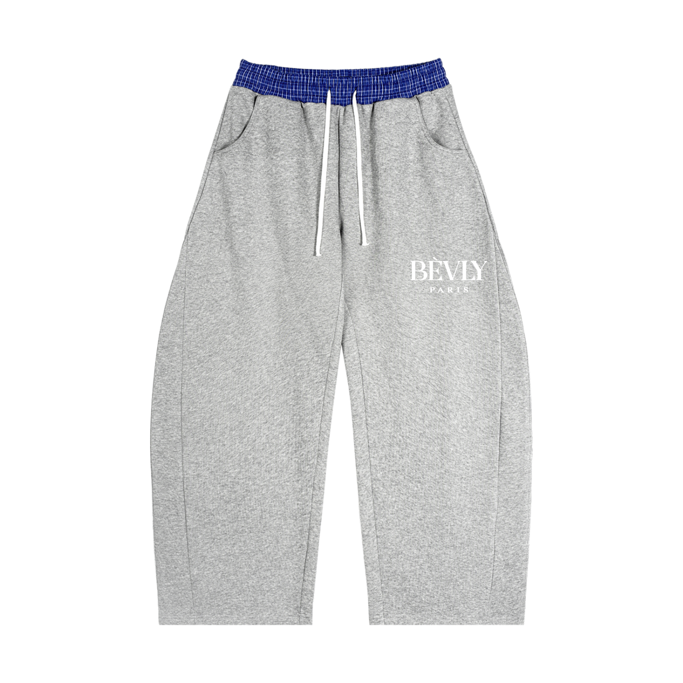 Plaid Waistband Barrel Sweatpants