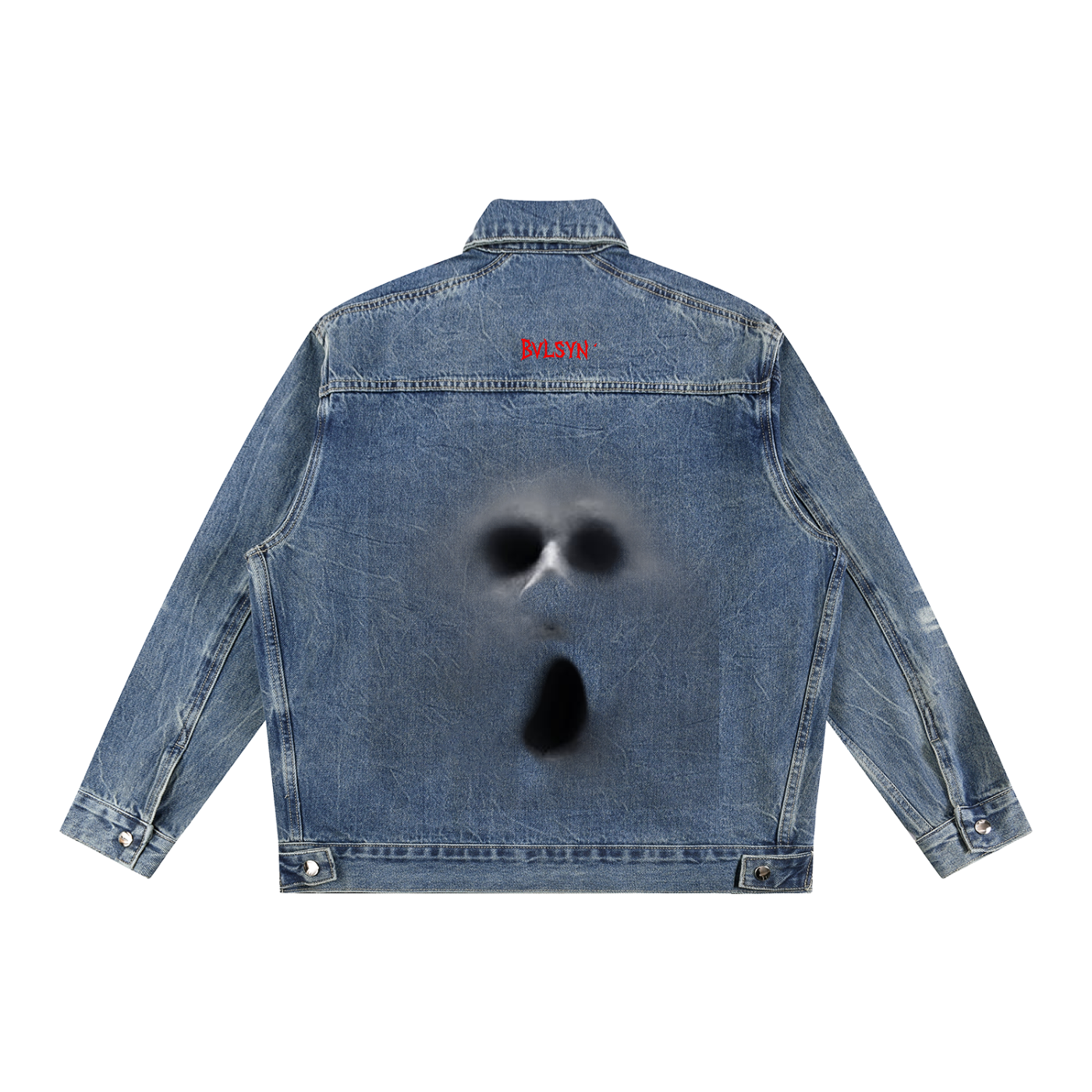 Vintage Wash Zip Up Denim Jacket