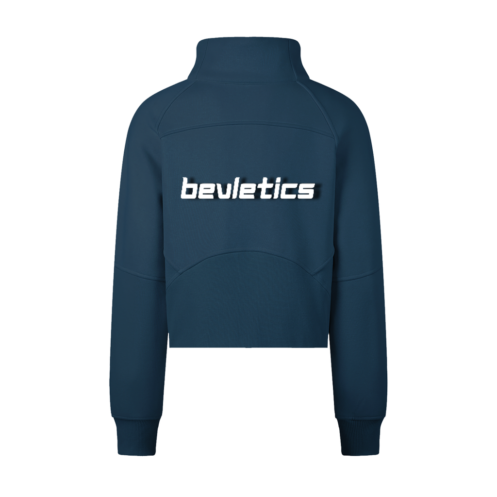 Bevletics Cropped Half-Zip Sweatshirt