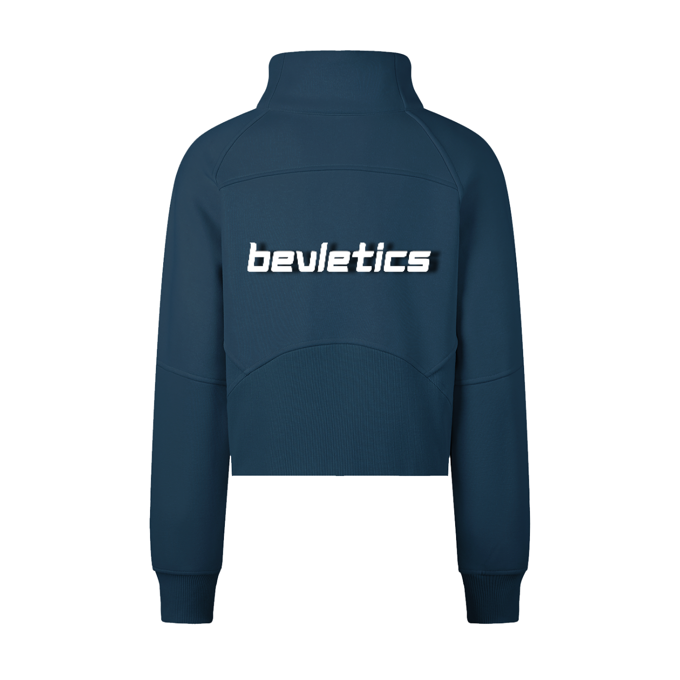 Bevletics Cropped Half-Zip Sweatshirt