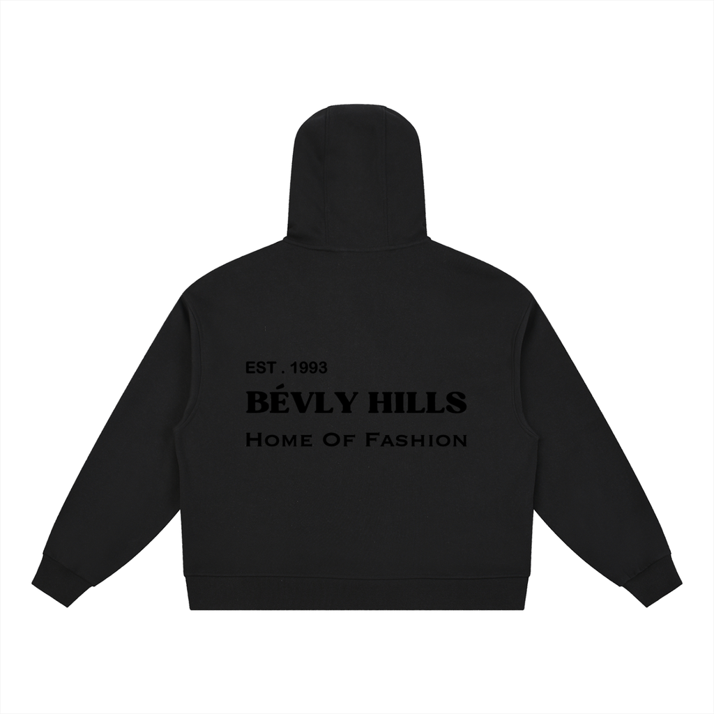 Home Of Fashion Boxy Button Placket Hoodie