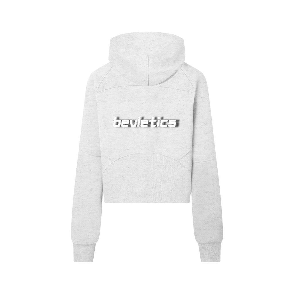 Bevletics Cropped Quarter-Zip Hoodie