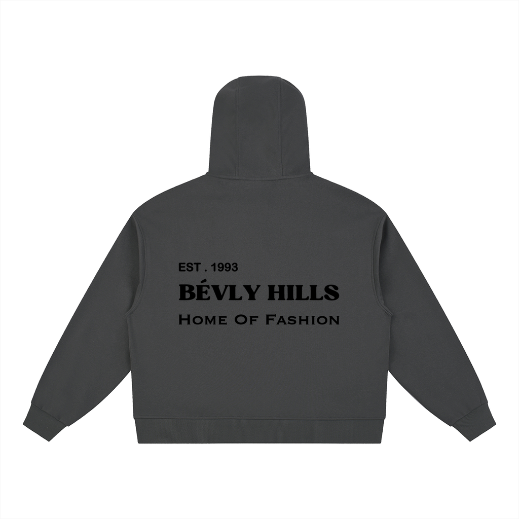 Home Of Fashion Boxy Button Placket Hoodie