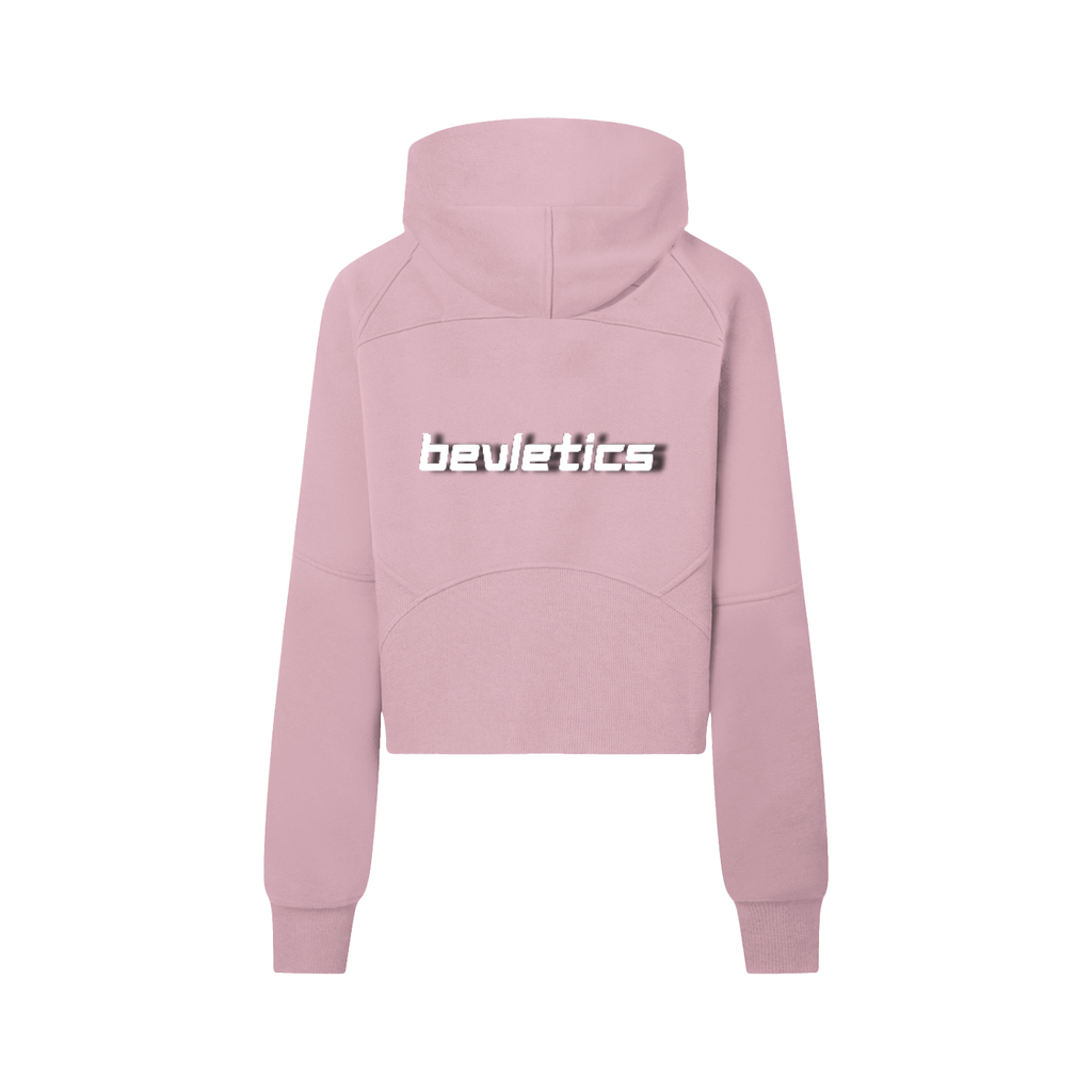 Bevletics Cropped Quarter-Zip Hoodie