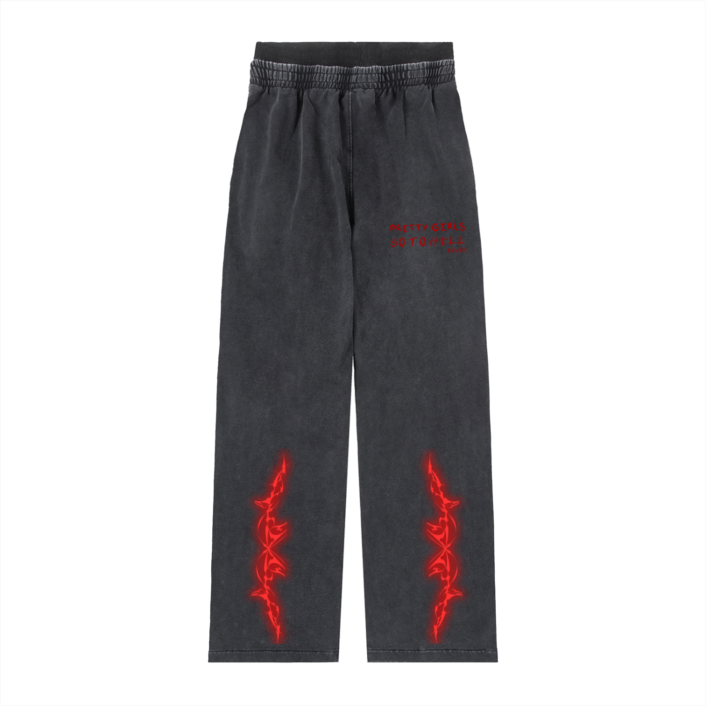 PRETTY GIRLS GO TO HELL Vintage Washed Waist Pants