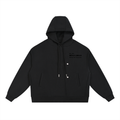 Home Of Fashion Boxy Button Placket Hoodie