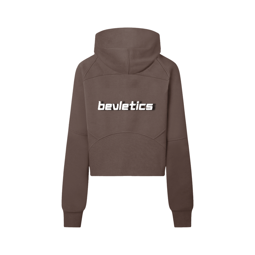 Bevletics Cropped Quarter-Zip Hoodie