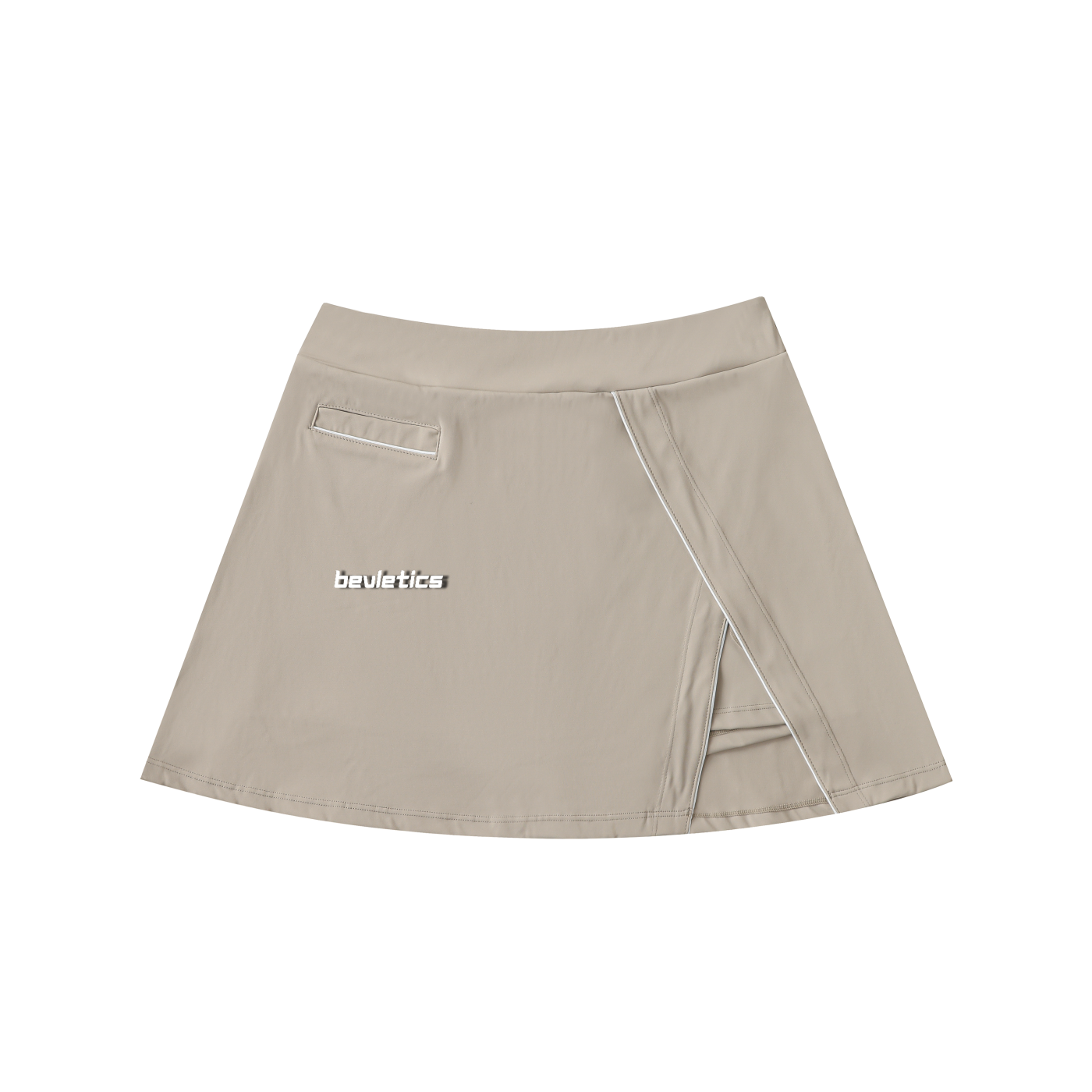 Bevletics High-Waist Pocketed A-Line Skirt