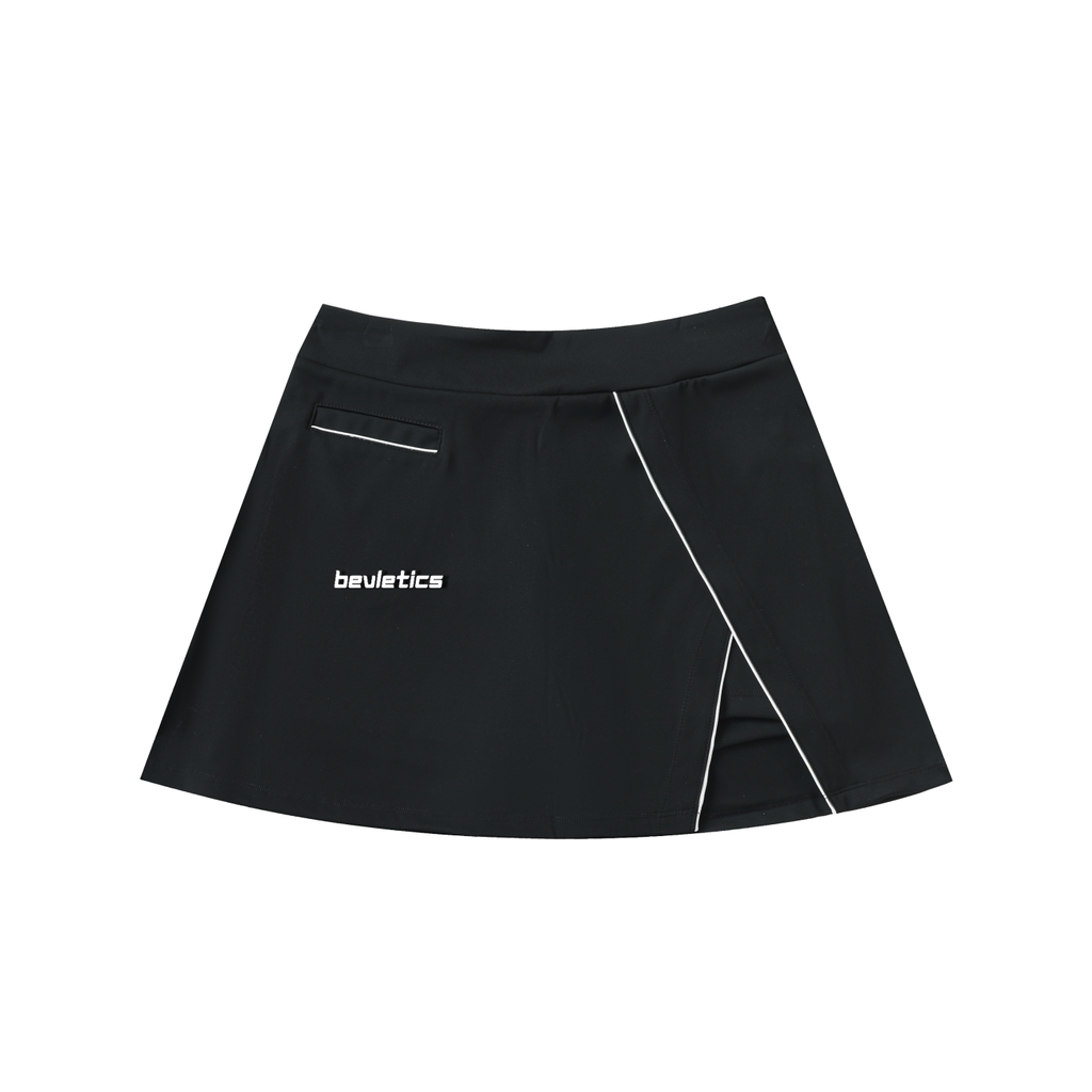 Bevletics High-Waist Pocketed A-Line Skirt