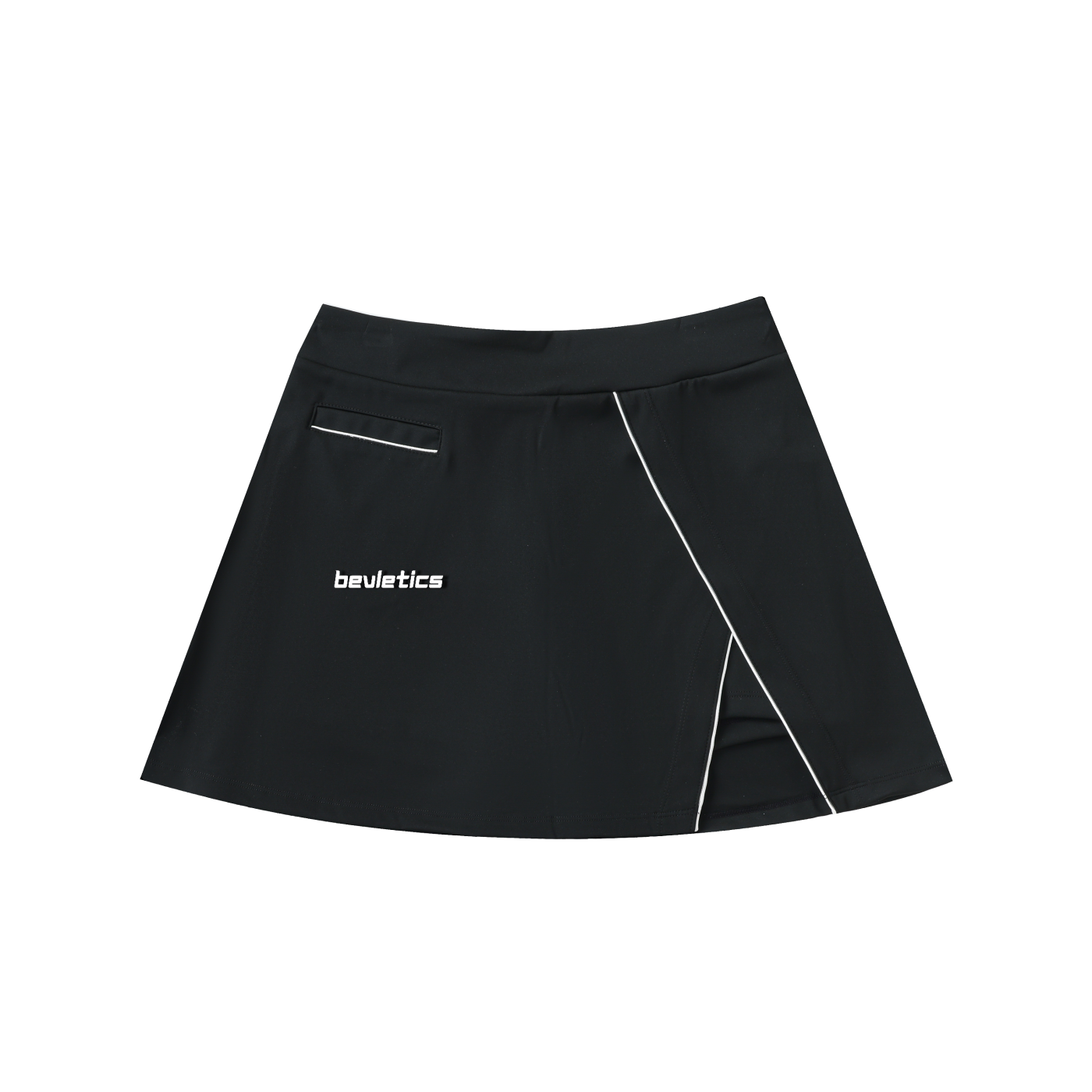 Bevletics High-Waist Pocketed A-Line Skirt