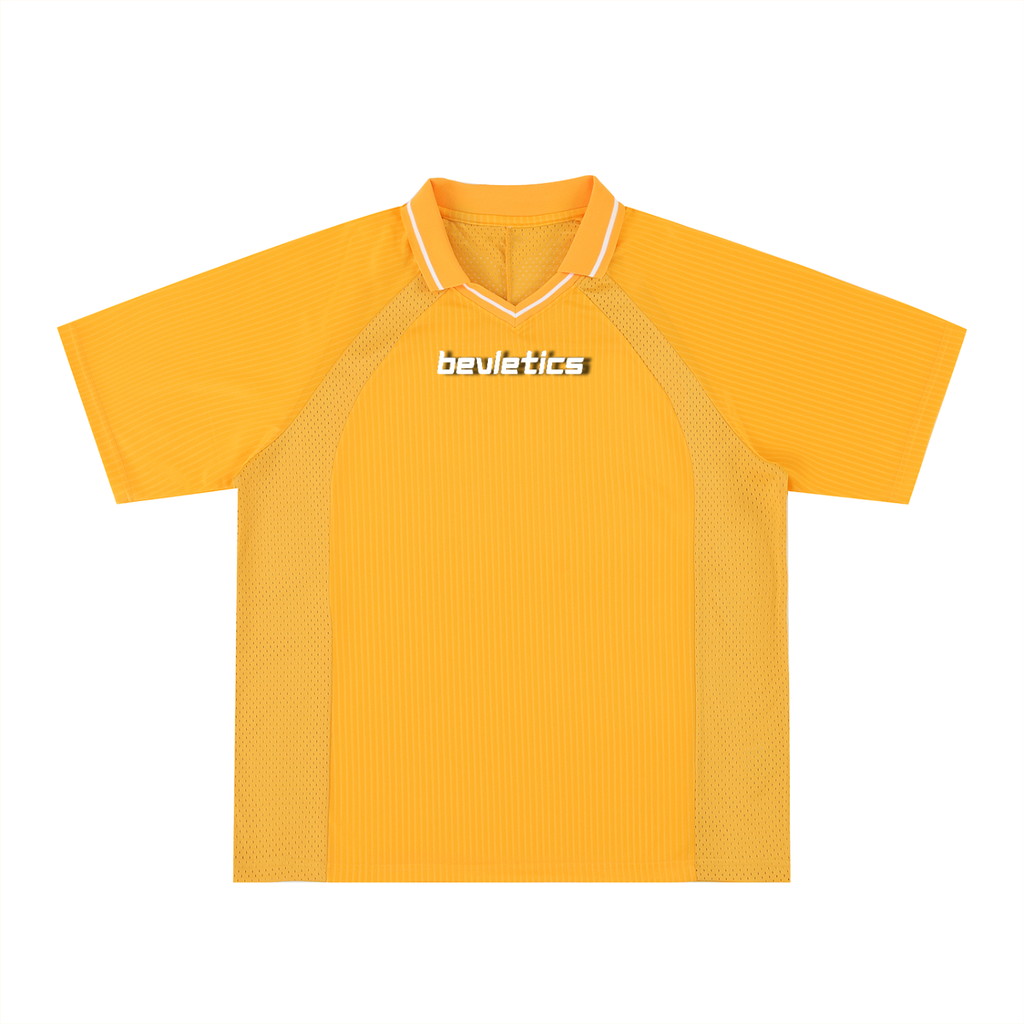 Striped V-Neck Soccer Jersey