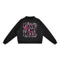 Essential Fleece Mock-Neck Crew Sweatshirt
