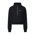 Bevletics Cropped Half-Zip Sweatshirt