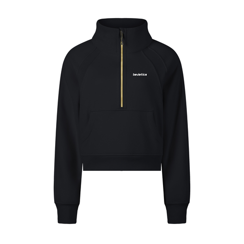 Bevletics Cropped Half-Zip Sweatshirt