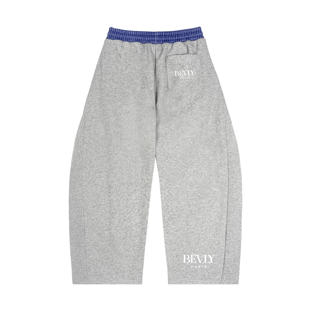Plaid Waistband Barrel Sweatpants