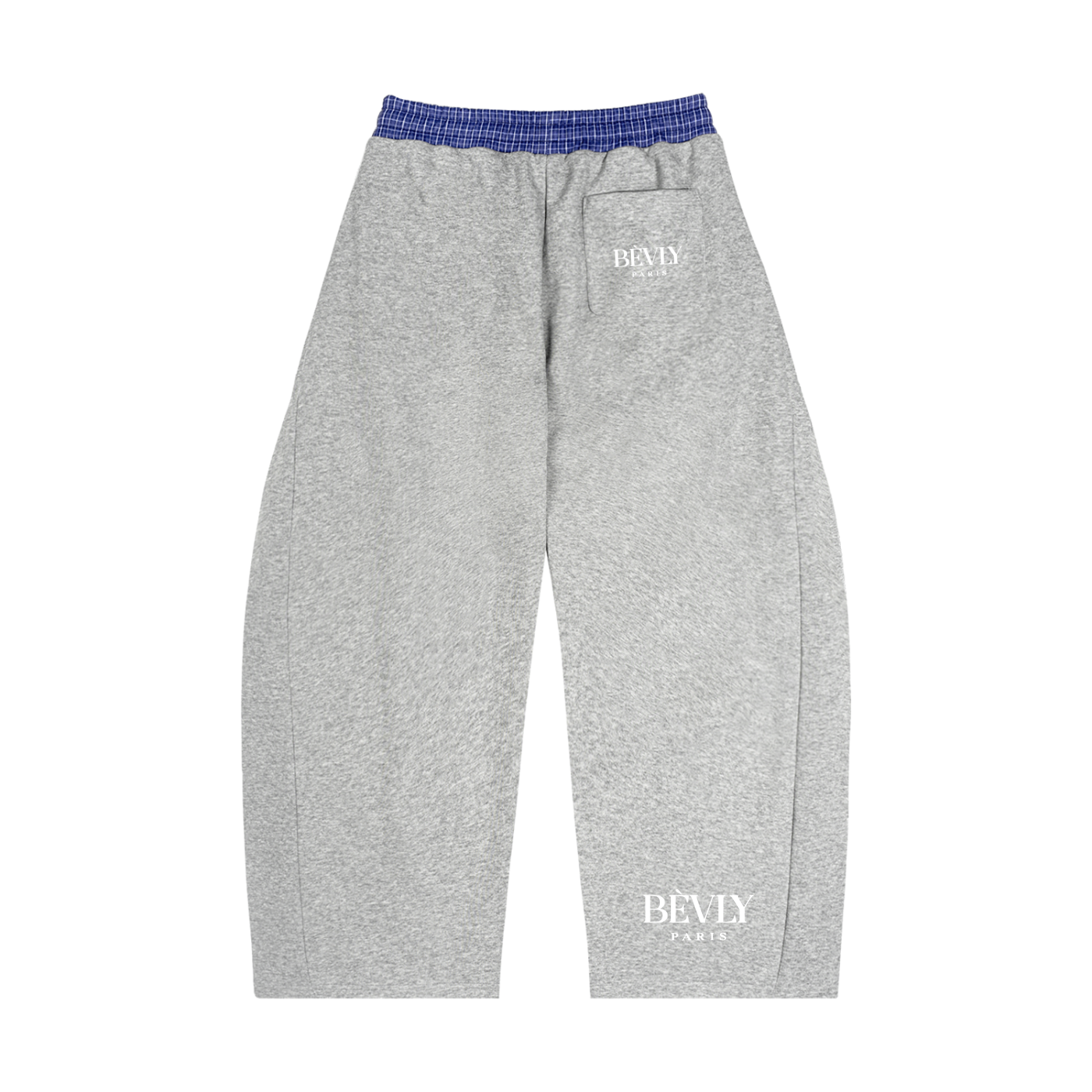 Plaid Waistband Barrel Sweatpants