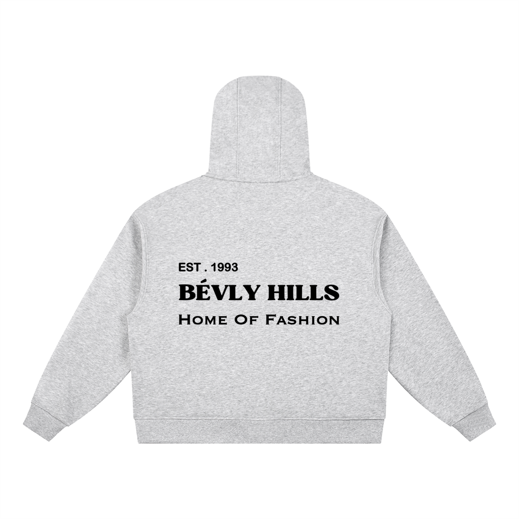 Home Of Fashion Boxy Button Placket Hoodie