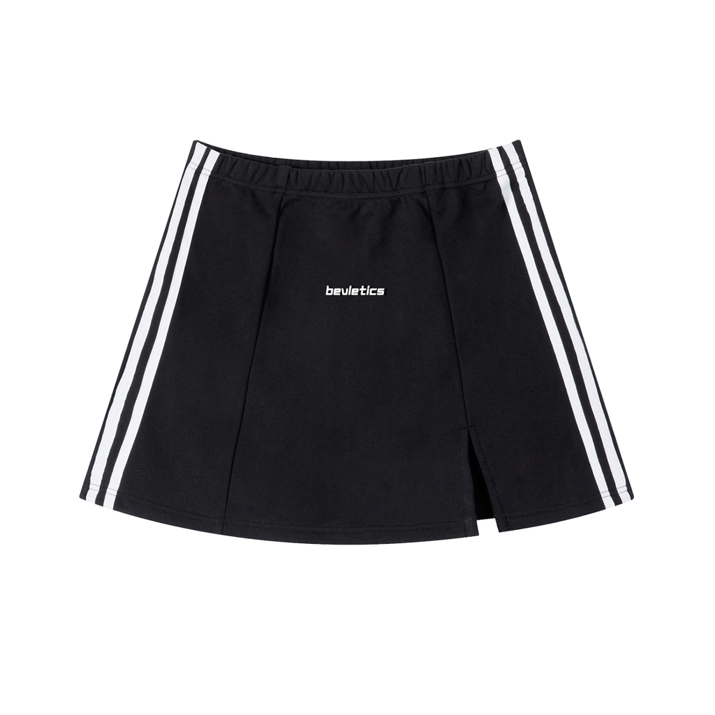 Bevletics Contrast Side Stripe Slit Skirt