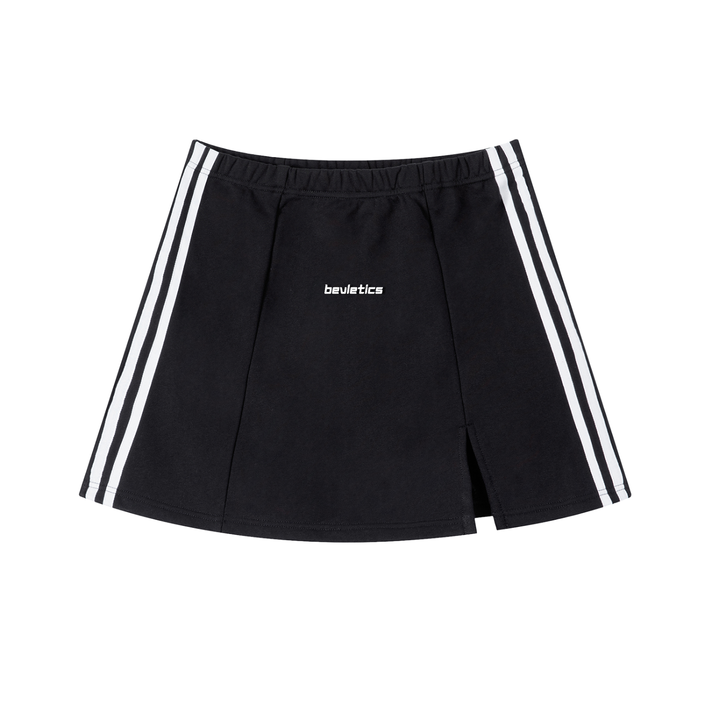 Bevletics Contrast Side Stripe Slit Skirt
