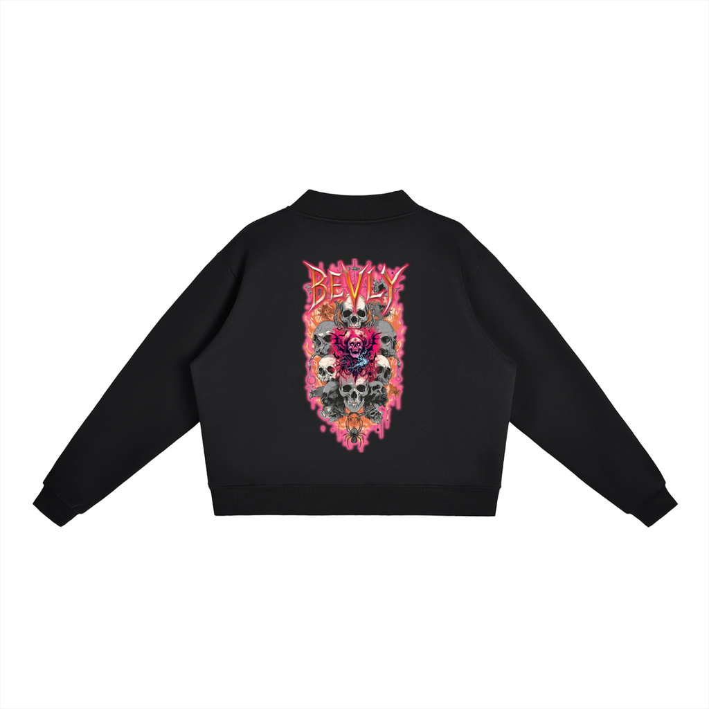 Essential Fleece Mock-Neck Crew Sweatshirt