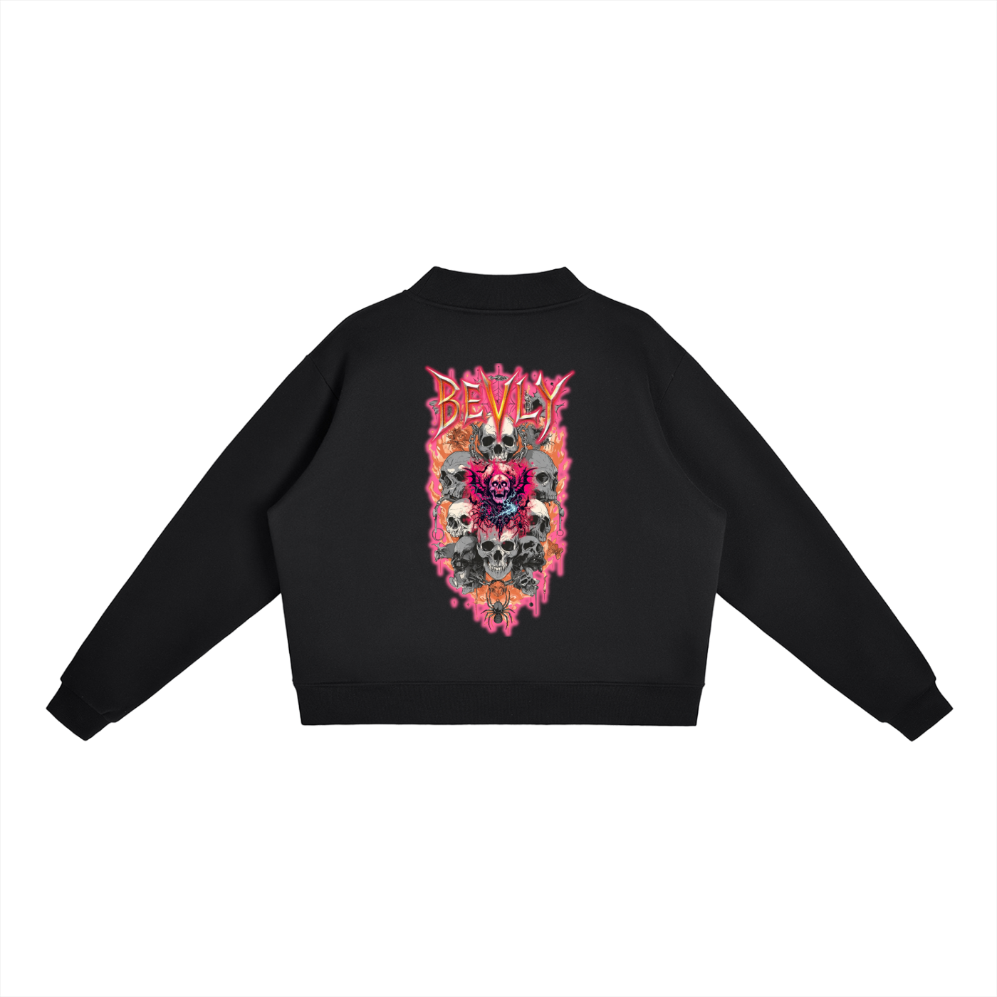 Essential Fleece Mock-Neck Crew Sweatshirt