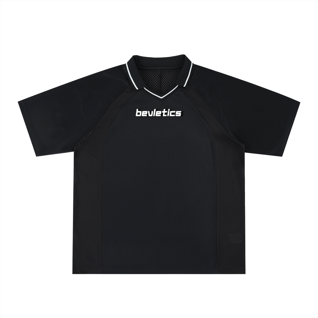 Striped V-Neck Soccer Jersey