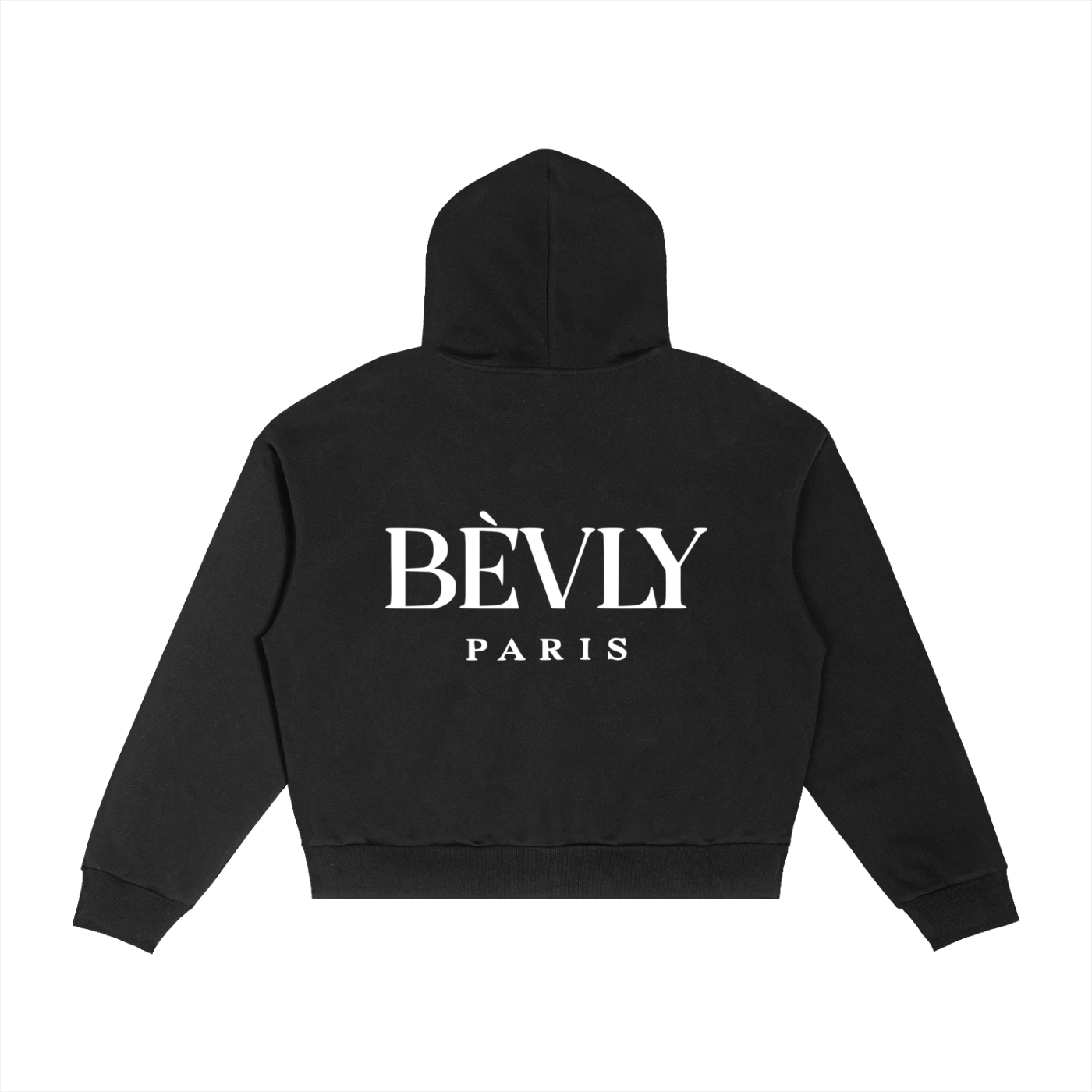 Contrast Plaid Boxy Zip Hoodie