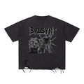 SYNNER Snow Washed Raw-Hem T-Shirt