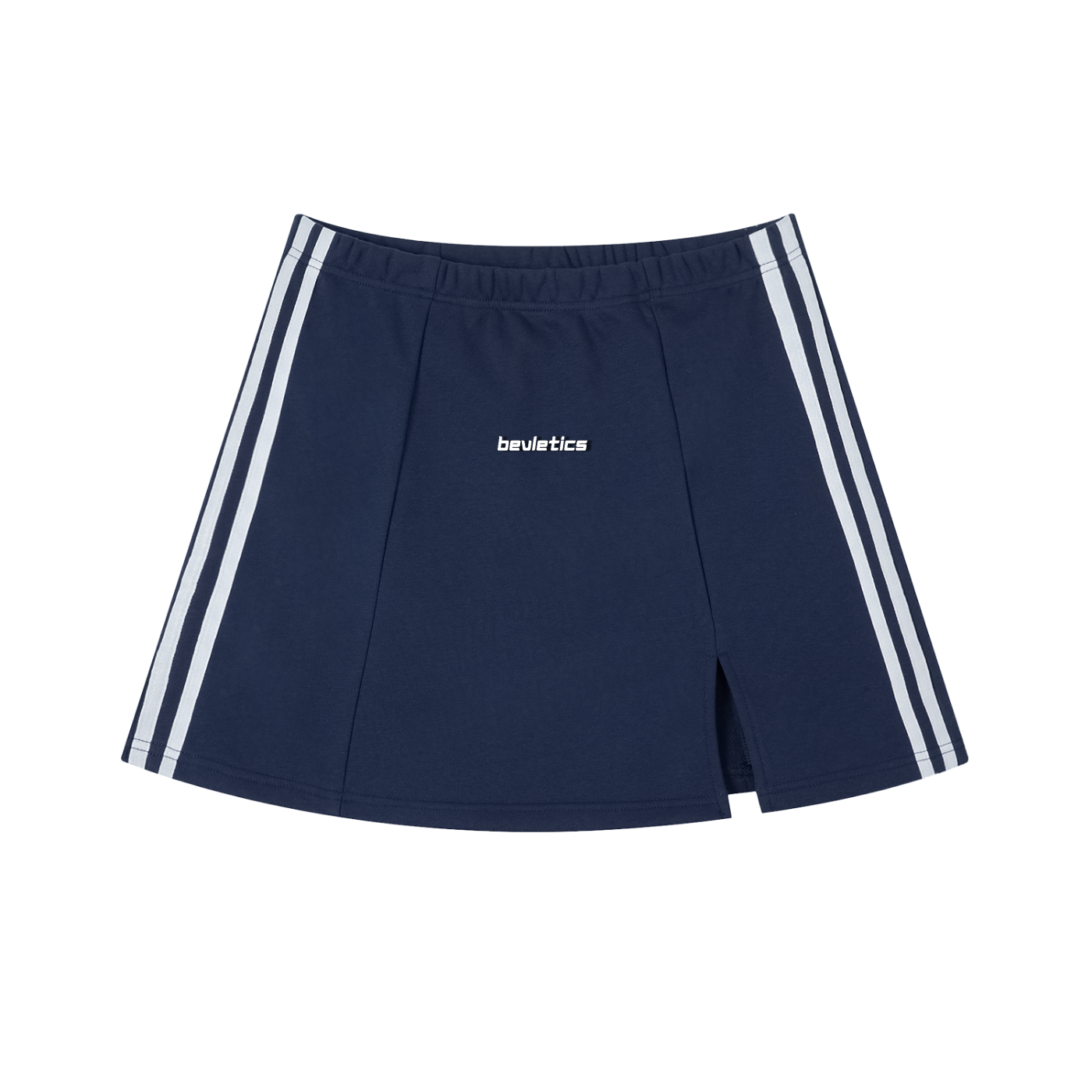 Bevletics Contrast Side Stripe Slit Skirt