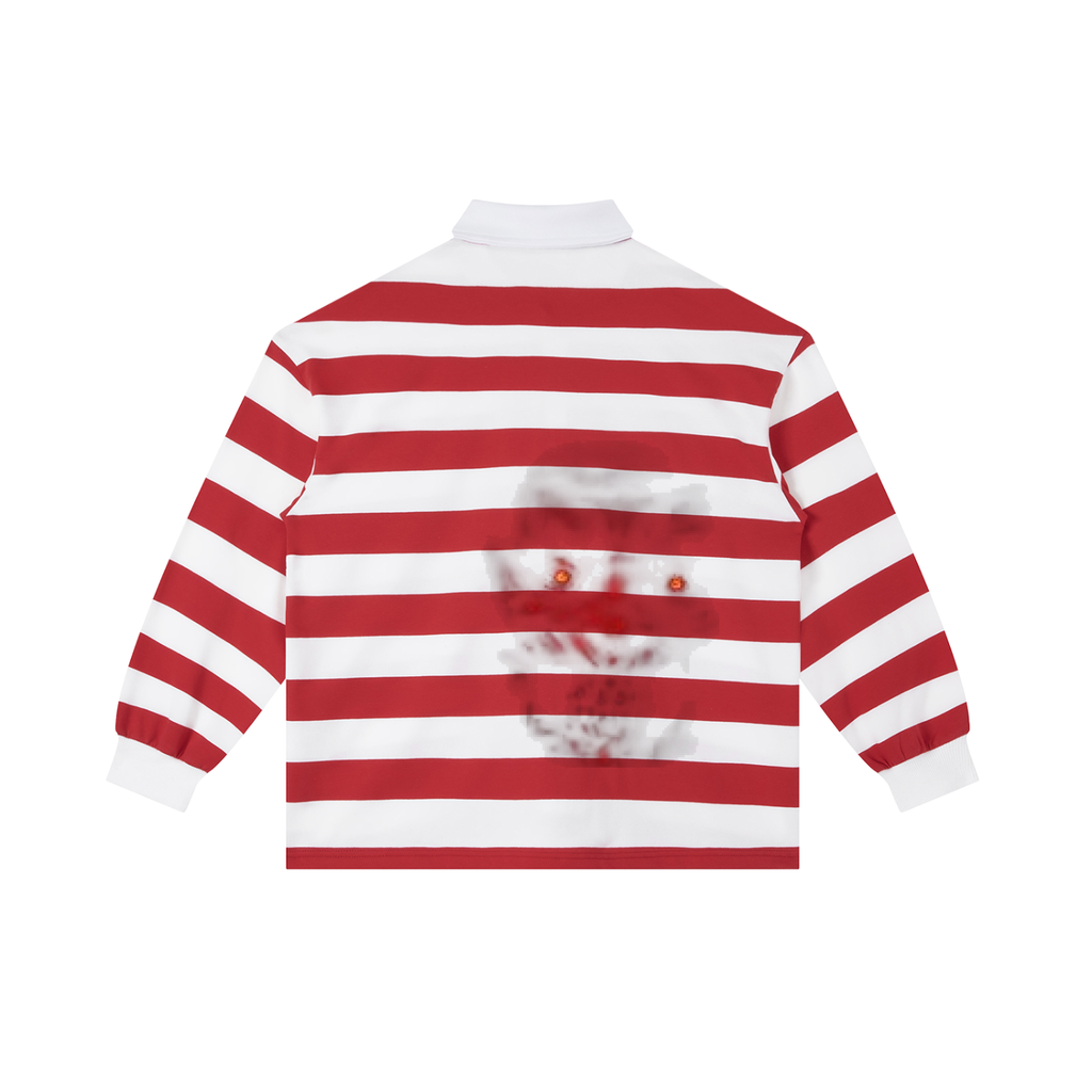 Color Block Stripe Polo Shirt